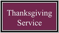 Thanksgiving Services