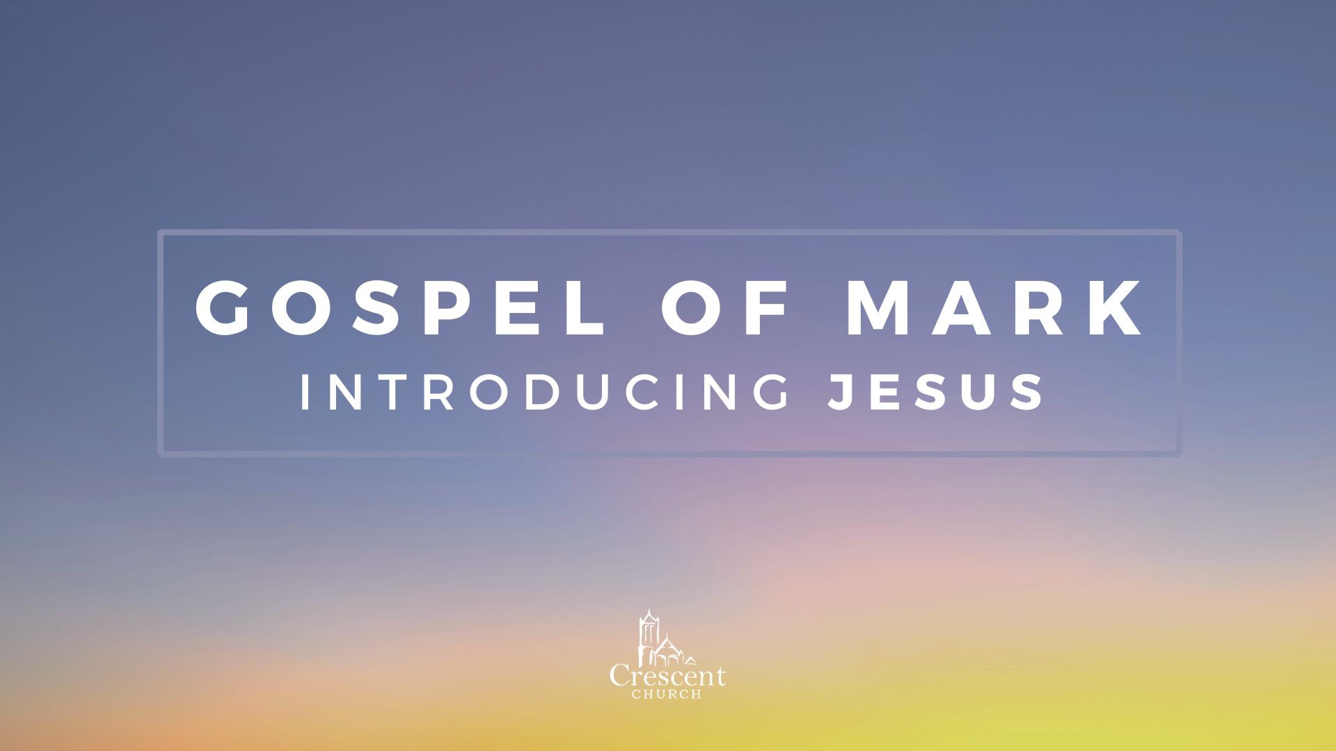 The Son of God is Introduced